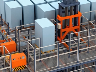 Pallet Shuttle automatique avec navette : grande capacité de stockage et un nombre élevé de cycles Pallet Shuttle automatique avec navette : grande capacité de stockage et un nombre élevé de cycles
