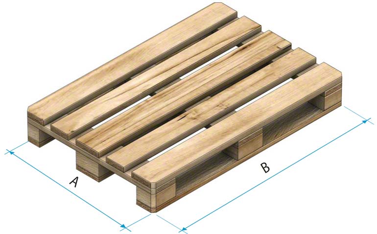 Palette en bois de type 1